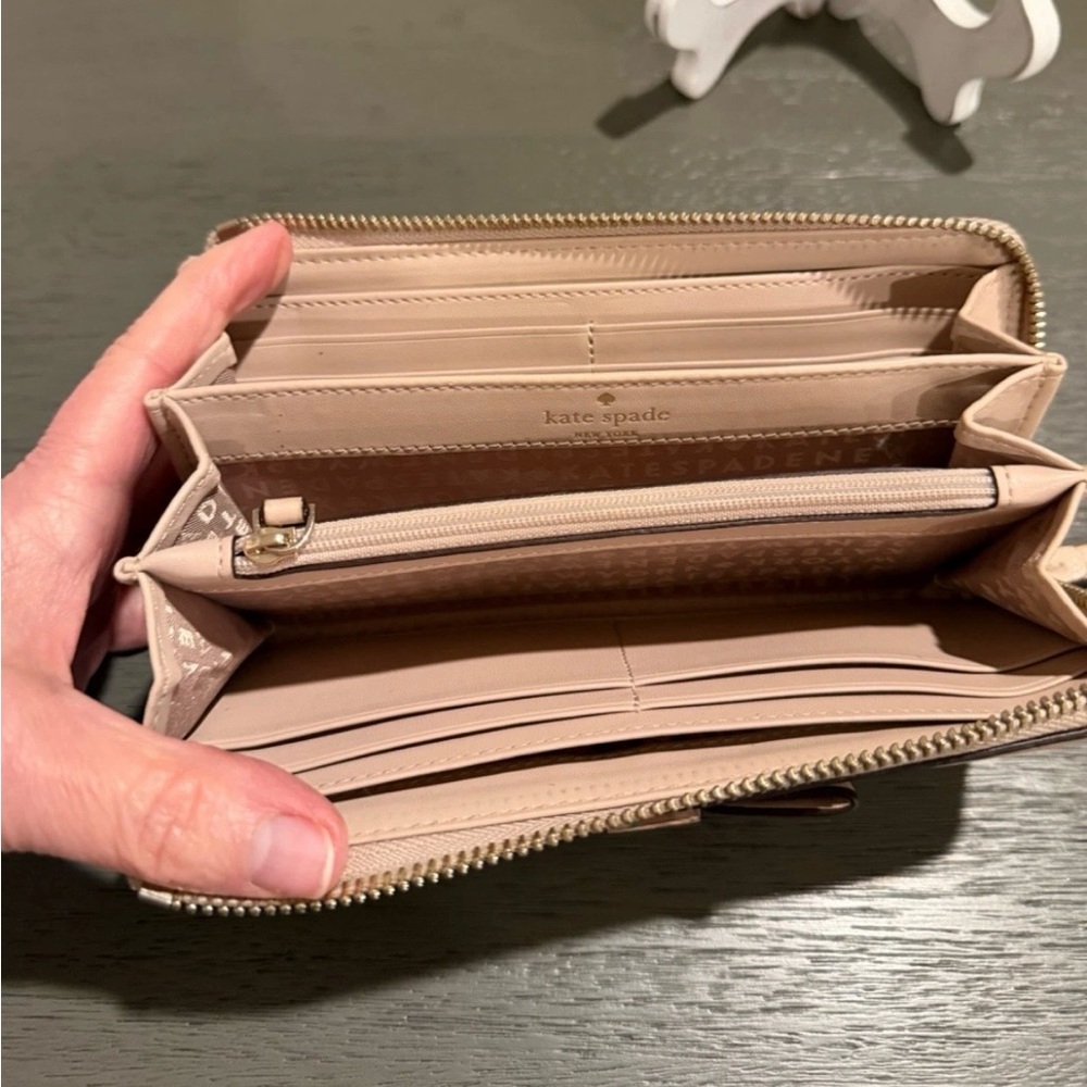 kate spade Blush Pink Bow Clutch/wallet - Picture 9 of 12